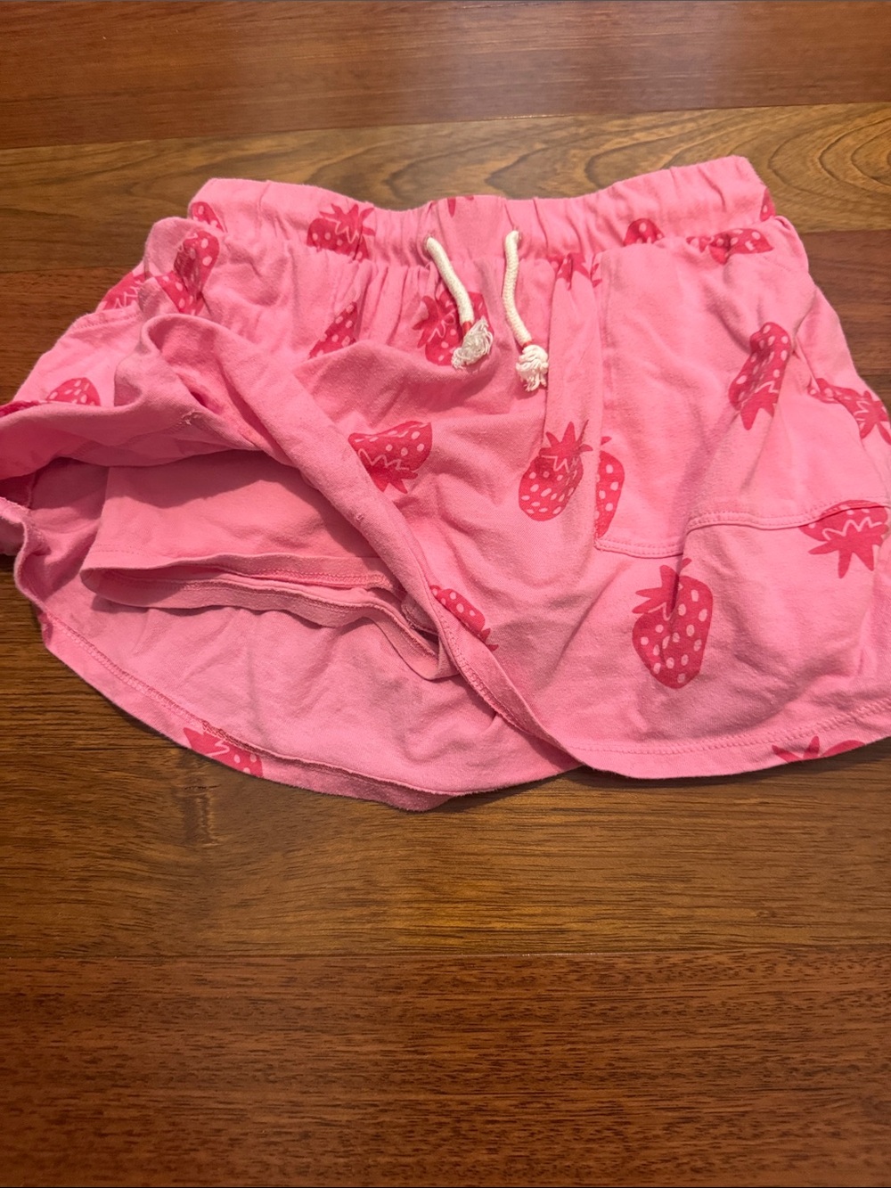 Cat & Jack Pink Strawberry-Print Pull-On Skort